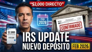 El IRS confirma el depósito directo de $2,000 para febrero de 2026, nuevas fechas de pago y guía de elegibilidad