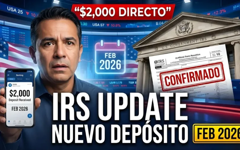 El IRS confirma el depósito directo de $2,000 para febrero de 2026, nuevas fechas de pago y guía de elegibilidad