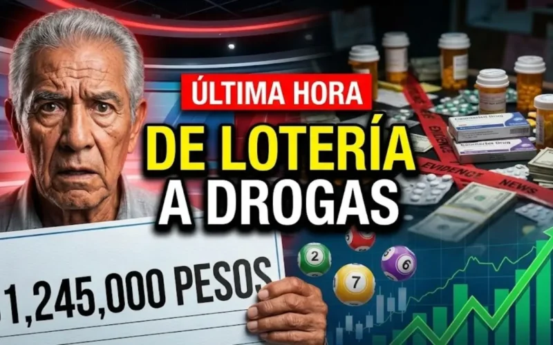 Un hombre de 80 años ganó 51 millones 245 mil pesos en la lotería y usó el dinero para crear y liderar una red de producción y distribución de drogas falsificadas