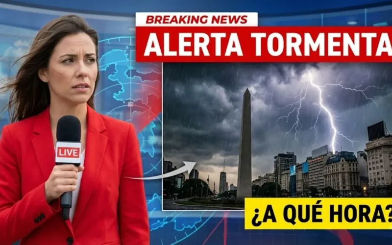 Llegan fuertes tormentas: a qué hora llueve en Buenos Aires, según el pronóstico